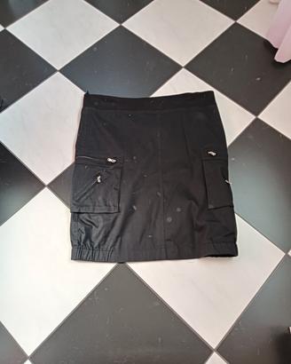 Gonna nera di cotone elasticizzato taglia 48 
