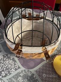 Cestino bicicletta cani gatti trasportino