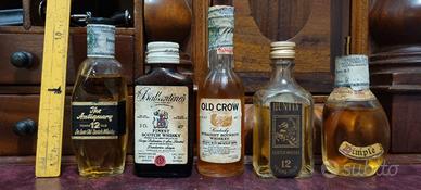 Collezione rare bottiglie mignon whisky Scotch '70