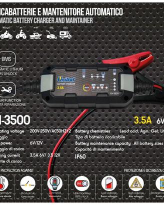 CARICABATTERIE UNIBAT CH-3500 DECH3500U PER batter
