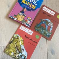 tre libri Roald Dahl
