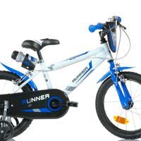 Bici Runner, Bicicletta Bambino, Blu, 16