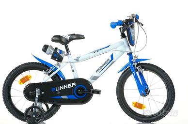 Bici Runner, Bicicletta Bambino, Blu, 16