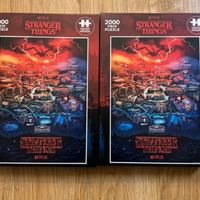 2 Puzzle Stranger Things di Netflix Nuovo 2000 pz
