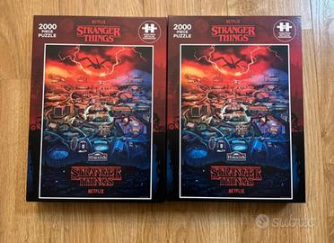 2 Puzzle Stranger Things di Netflix Nuovo 2000 pz