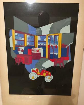 Litografia policroma Ugo Nespolo