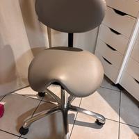 Sgabello estetista ergonomico