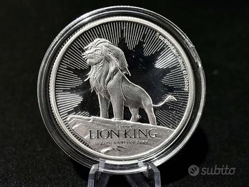 1 oncia 1OZ argento Niue 2019 - Il Re Leone Disney