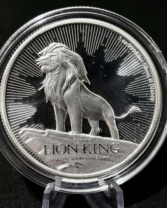 1 oncia 1OZ argento Niue 2019 - Il Re Leone Disney
