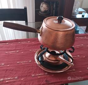 fornello bourguignonne rame, vintage