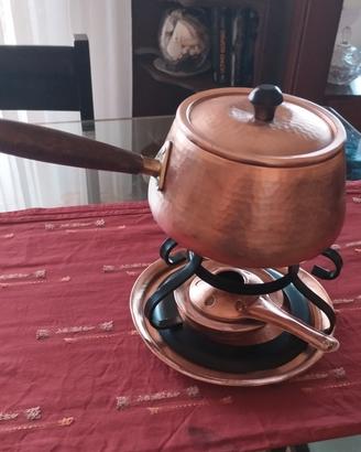 fornello bourguignonne rame, vintage