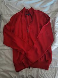 Maglioncino rosso scuro donna con due fili tirati 
