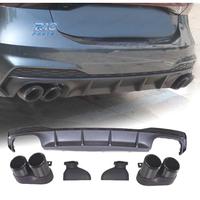 DIFFUSORE AUDI A7 S LINE 19- LOOK RS7 + TERMINALI 