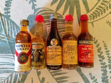 Mini bottiglie liquori vintage