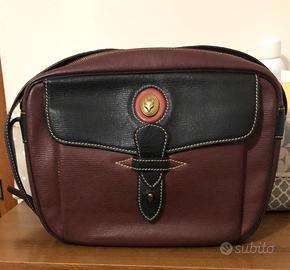 Borsa a tracolla vintage in vera pelle