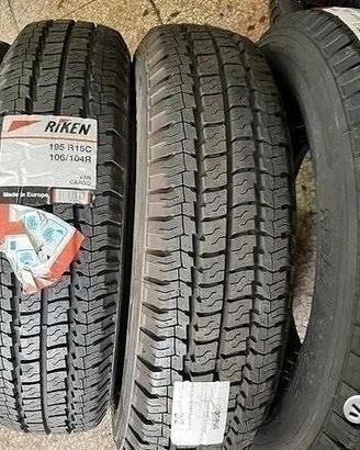 4 gomme nuove 195 80 15 riken 106 104 r