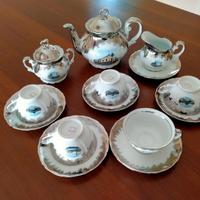 Set da Tea in Porcellana e Argento