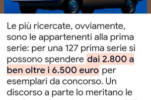 Fiat 127 prima serie anno 1972