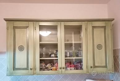 Pensile e mobile artigianale lavorato a mano