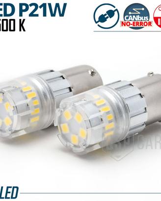 Lampadine LED P21W BA15S CANbus Luce Bianca Potent