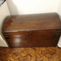baule in legno fine novecento restaurato