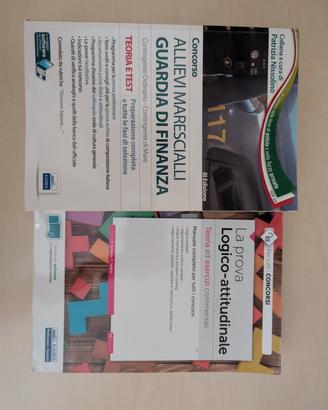 2  libri concorso Allievi Mar. Guardia di Finanza 