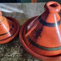  2 pentole tajine in terra cotta