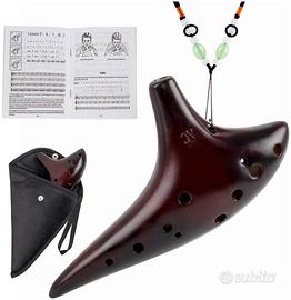 Ocarina AKLOT in ceramica a 12 fori