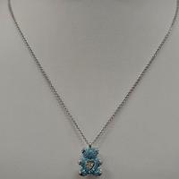 Swarovski 5737620 Collana Pendente Teddy Blu ZYQ D
