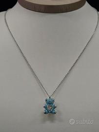 Swarovski 5737620 Collana Pendente Teddy Blu ZYQ D
