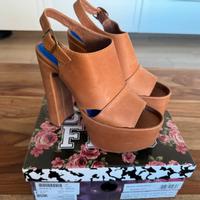 Jeffrey Campbell - Sandali platform cuoio n. 37
