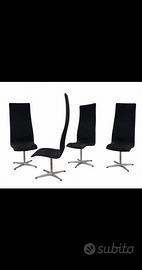 Fritz Hansen Oxford Chair Set 4 Sedie Arne