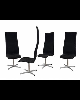 Fritz Hansen Oxford Chair Set 4 Sedie Arne