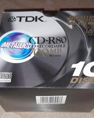10 CD-R 80 min  700 MB TDK in box