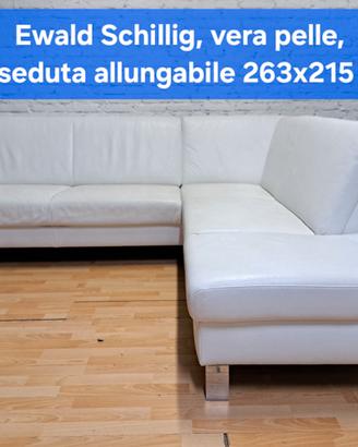 Divano  angolare Letto VERA PELLE Ewald Schillig