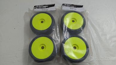 4x RUOTE INCOLLATE HB HPI RACING BEAM 1:8 BUGGY AU