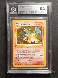 Charizard Set Base 1st Edizione Italiana BGS 8.5 