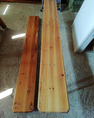 Panchine tipo feste all'aperto 2 pezzi