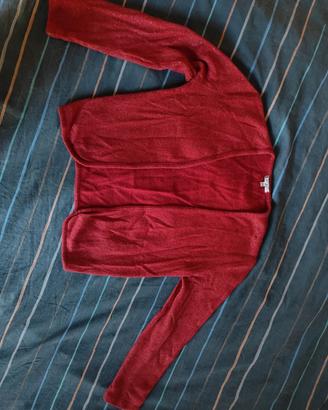Cardigan lana GIALLO Made in Italy taglia 44