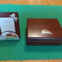 Portagioie con portafoto per venticinquesimo.