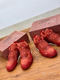 Scarpe da basket Air Jordan 4 Red Brick, taglia 45
