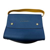 Pochette / mini borsa Piquadro blu con manico