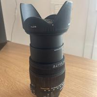 obiettivo Sigma per Nikon DX con filtri