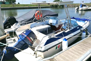 Barca motore e carrello 15q