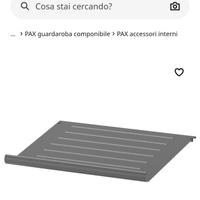 Ripiani pax per scarpiera Komplement