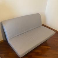 Divano letto grigio chiaro