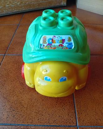 Tartaruga Clementoni con costruzioni