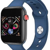 Smart watch cinturino blu t5s bluetooth call touch