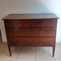 cassettone antico intarsiato