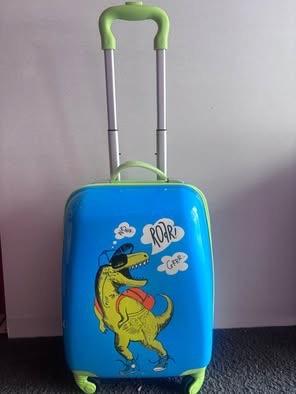 Valigia trolley per bambini con dinosauro